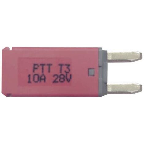 PARTS PTT Circuit Breaker Mini, type 3. Manual Reset, 10A C001-102-0063 Fusible plat standard pour voiture 10 A rouge 1 pc(s) V924123