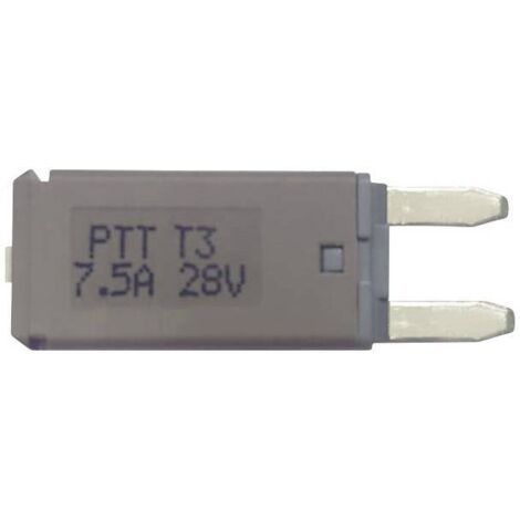 PARTS PTT Circuit Breaker Mini, type 3. Manual Reset, 7,5A C001-102-0062 Fusible plat standard pour voiture 7.5 A marron 1 pc(s) V924153