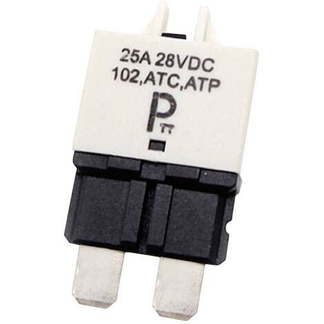 PARTS PTT Circuit Breaker Standard, type 3, Manual Reset, 25A C001-102-0096 Disgiuntore 25 A Bianco 1 pz.