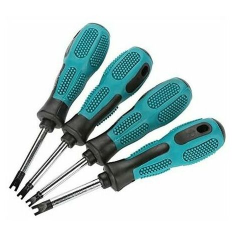 Parts U Fork Type U-shaped Screwdriver Chrome Vanadium Steel Screwdriver Set Hand Screwdriver M1.7/M2.0/M2.3/M2.6 x 50mm