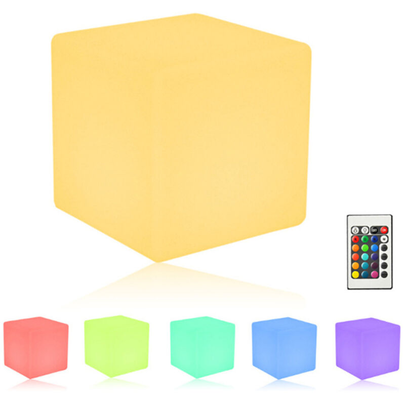 Party Atmosphere Light - 8cm 16 Color LED Light Cube Bar Atmosphere Cube Outdoor Rechargeable Small Night Light