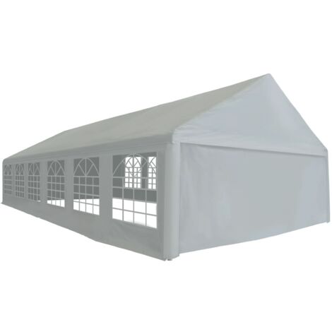 Party Tent PE 6x12 m Grey vidaXL