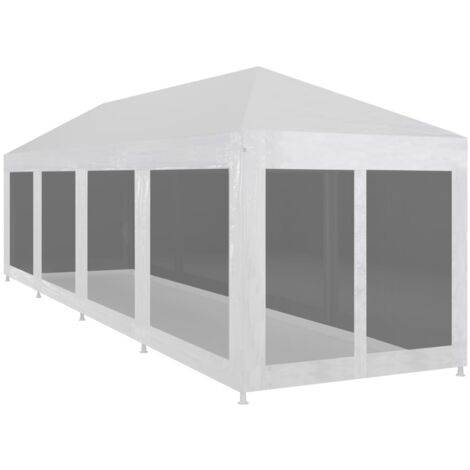 Party Tent with 10 Mesh Sidewalls 12x3 m vidaXL
