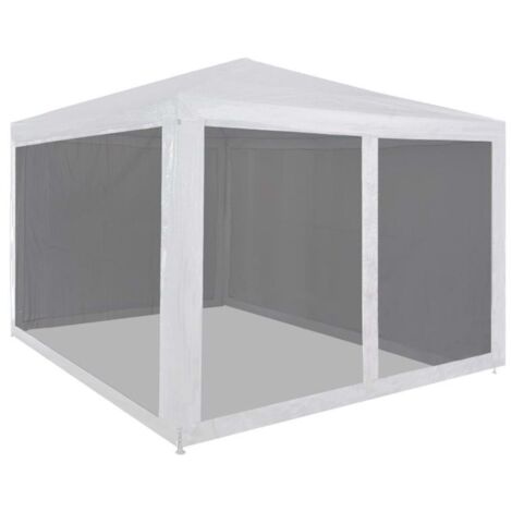 Party Tent with 4 Mesh Sidewalls 3x3 m vidaXL