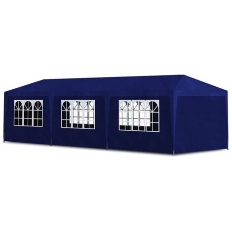 Partyzelt 3x9 m Blau vidaXL