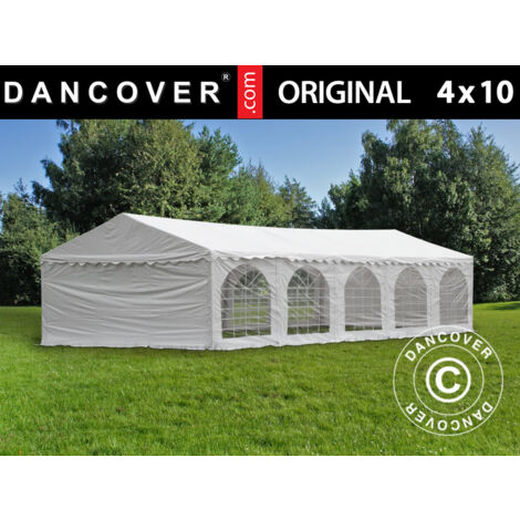 Partyzelt Original 4x10m PVC 900, Weiß - Dancover