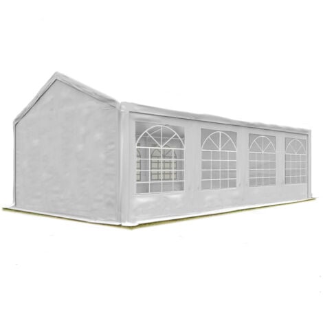 INTENT24 Partyzelt PROLIGHT 4x8 m Pavillon starke PVC 600 N Plane wasserdicht und schneller Aufbau