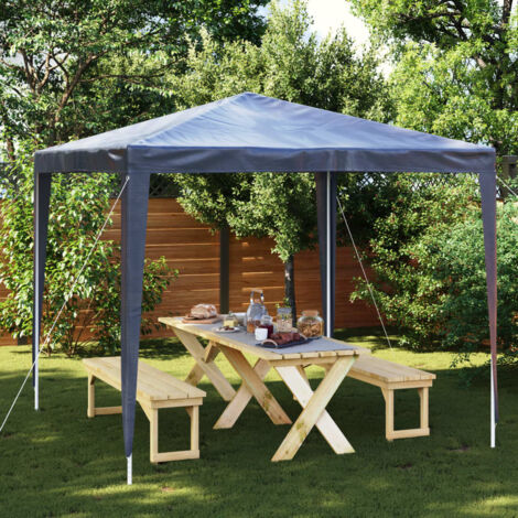 Partyzelt,Familienzelt,Zelt für Camping/Markt/Festiva 2,5x2,5 m Blau XDGN870785