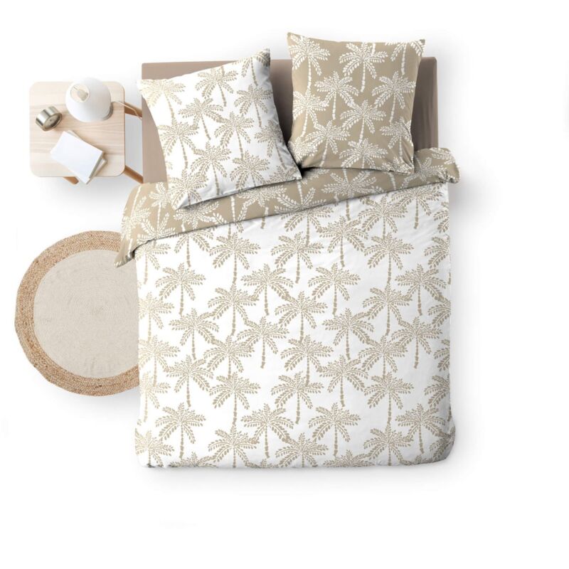 Parure 3 Pièces 260 x 240 cm Oliana - Réversible - 100% Coton - Livraison gratuite