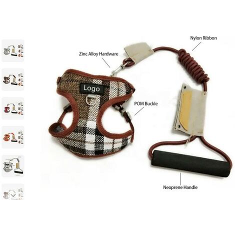 Parure Casual Pettorina + Guinzaglio Tondo S 30/45cm