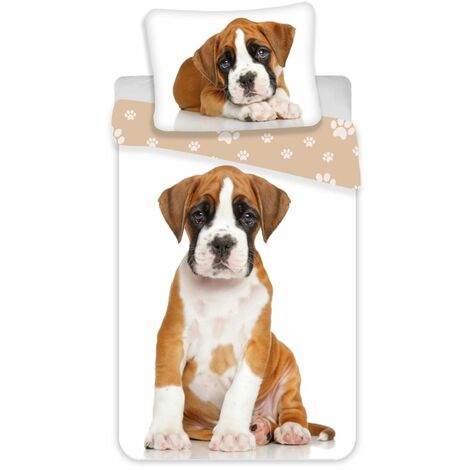 Parure Copripiumino Boxer cucciolo