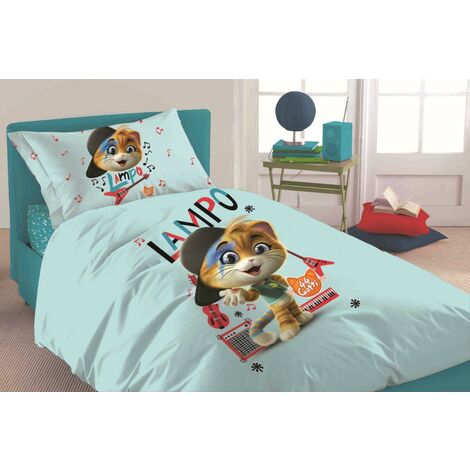 Parure Copripiumino Lampo 44 Gatti