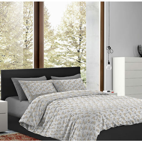 Parure Copripiumino Matrimoniale Sacco e Federe Due Piazze Con Stampe Moderne In Morbido Cotone Stampato Letto Due Piazze Disegni Moderni In Più Colori  Dis19 Rosa/Grigio