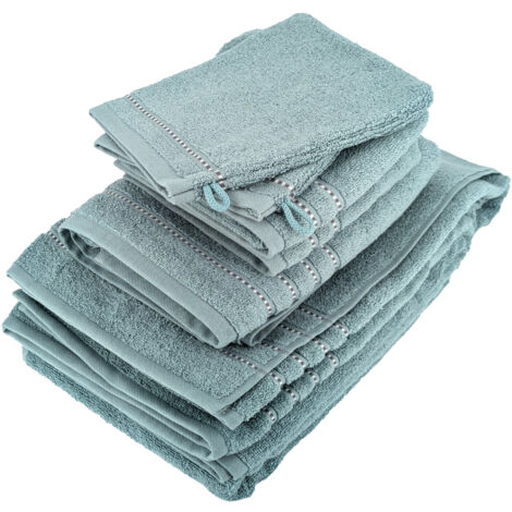Parure de bain coton CHARM 6 pièces