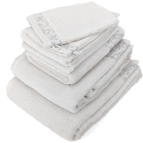 Parure de bain DRY VINE coton 7 pièces