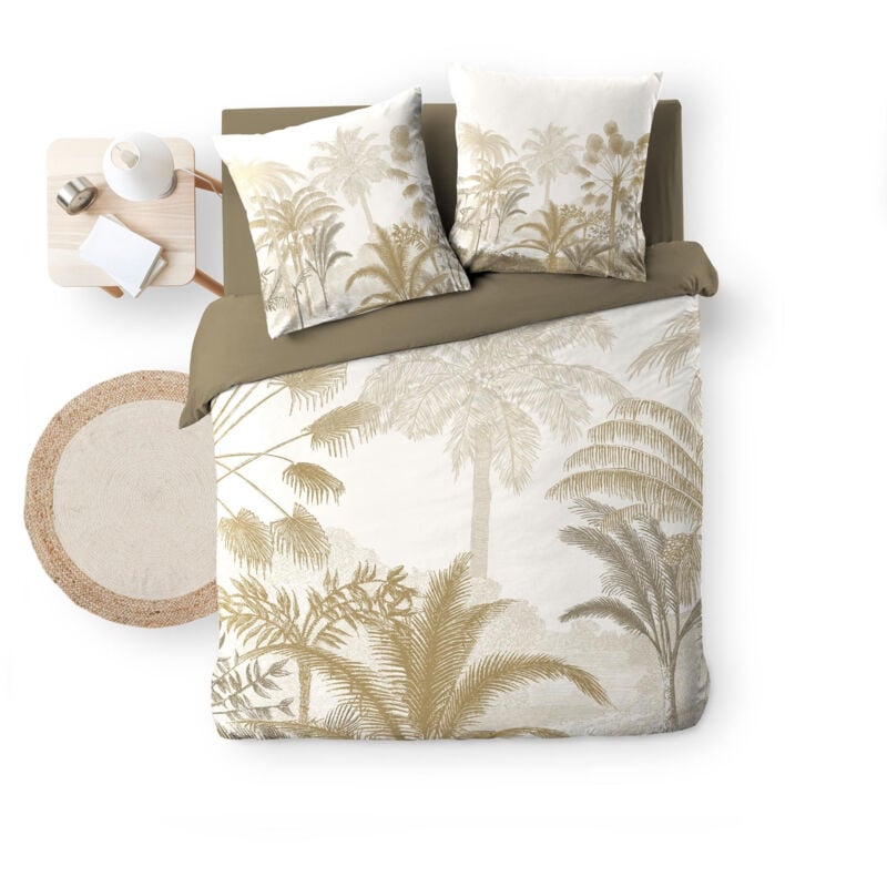 Parure de couette 240 x 220 cm coton 42 fils + 2 taies Cocoty