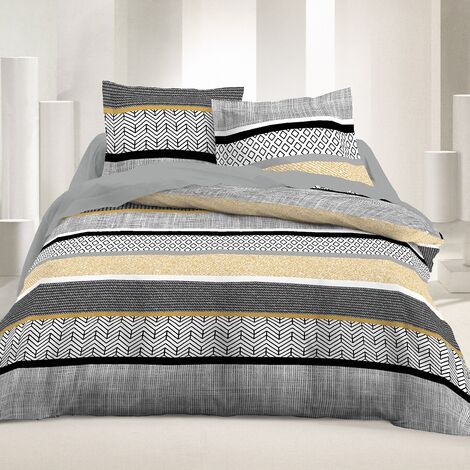 Parure de drap 2 places king coton -  Chevorn 