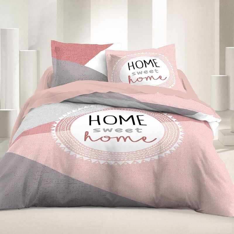 Umberto Ravelli - Parure de drap 2 places king coton - Sweet Home