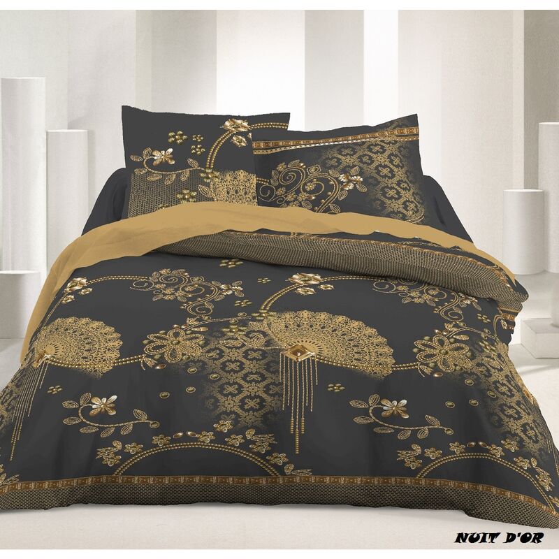 Parure de drap 2 places king Microfibres - Nuit D'or