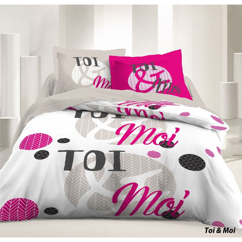 Parure de drap 2 places king Microfibres - Toi Et Moi