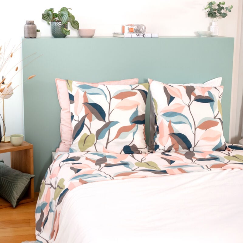 Linnea - Parure de drap coton adouci lila 240x290 cm