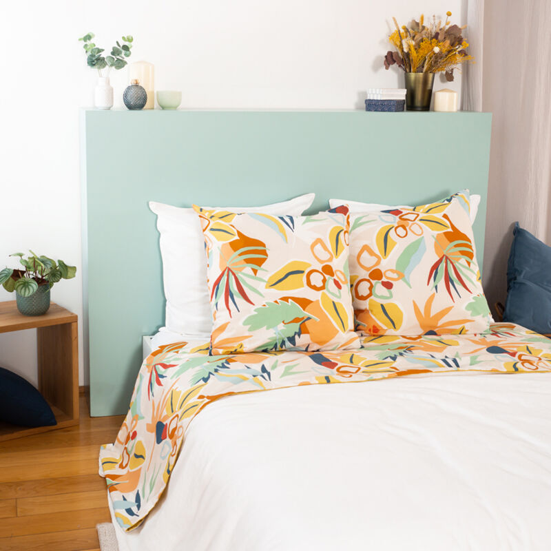 Parure de drap coton adouci lucia 240x290 cm