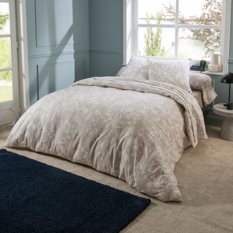 Linnea - Parure de drap flanelle orchidée 240x300 cm