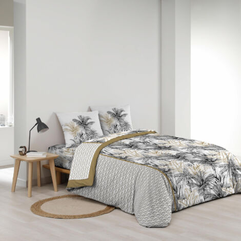 Parure de draps 4 pièces réversible – 100 % coton – Imprimé 42 fils/cm² Dakar