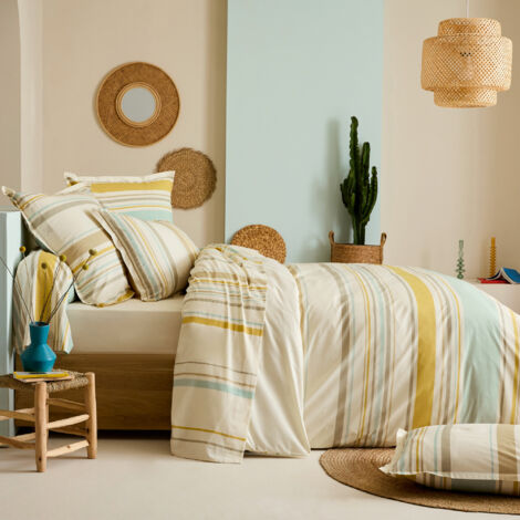 Parure de lit 100% coton HUGO Taie 65x65 cm 200x200 cm