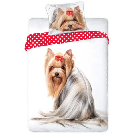 Parure de lit 140x200 Coton Chien York