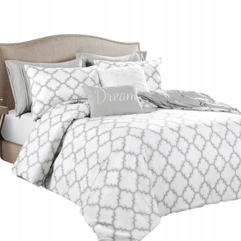 Parure de lit 160x200 + 2x taie d'oreiller 70x80, satin de coton MOTIFS DIVERS