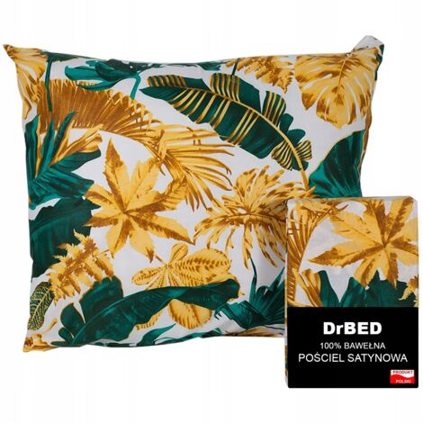 Parure de lit 160x200 en satin de coton avec housse de couette et taies d'oreiller 70x80