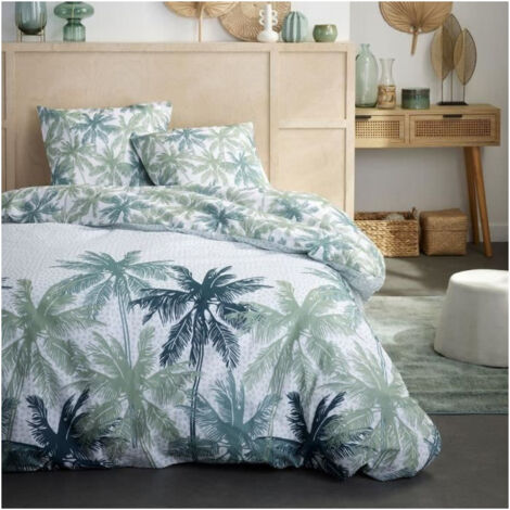 Parure de lit 2 personnes - TODAY - Sunshine 16.6 - 240 x 260 cm - 100% Coton imprimé