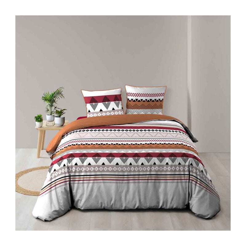 Parure de Lit 3 Pièces 'Annette' 240x220cm Multicolore