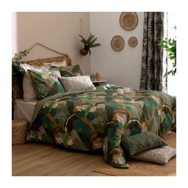Parure de Lit 3 Pièces 'Renata' 240x220cm Vert