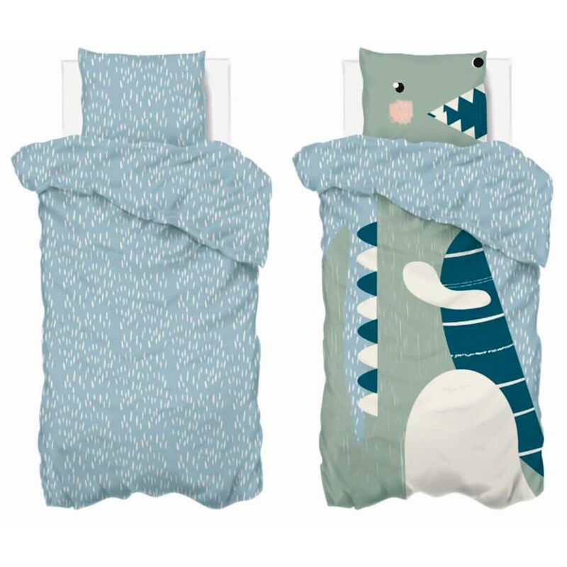 Atmosphera - Parure De Lit 2 Pièces 'dinosaure' 140x200cm Multicolore