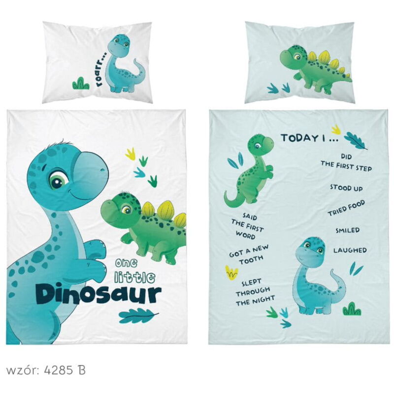 Parure de lit bébé 100x135 Dino COTON