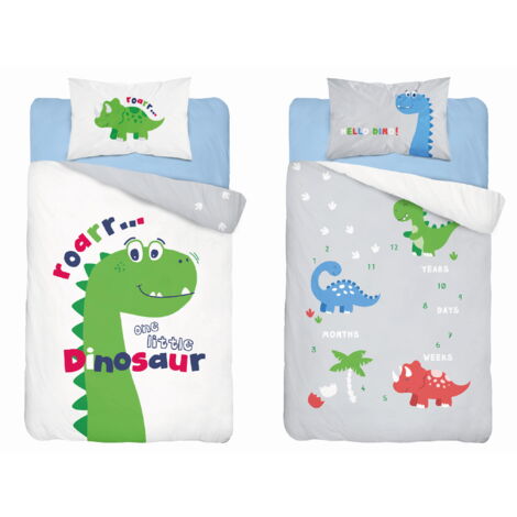 Parure de lit bébé 90x120 Dino COTON