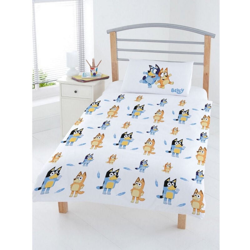 Parure de lit Bluey et sa famille - 120 x 150 cm