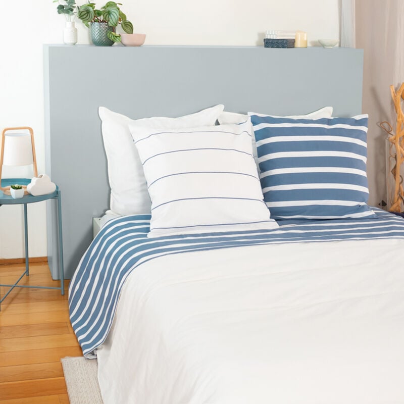 Parure de drap coton adouci stripes 240x290 cm