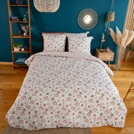 Parure de lit DENIA coton Taie 63x63 cm 260x240 cm