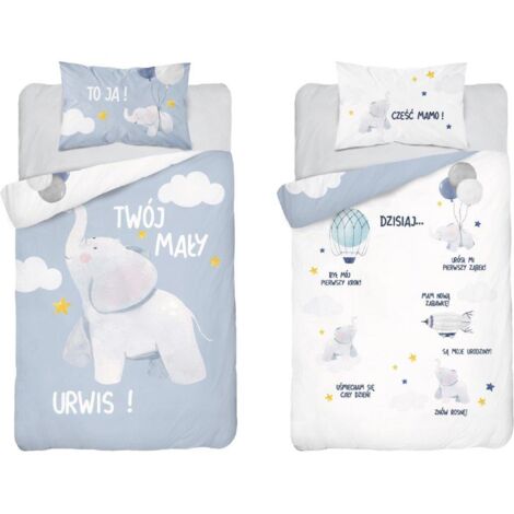 Parure de lit en bambou ELEPHANT 100X135