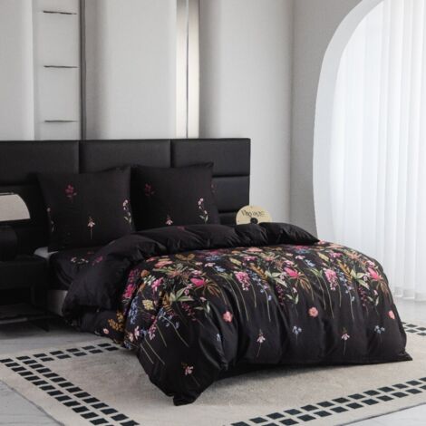 Parure de lit en coton 140x200 prairie fleurie