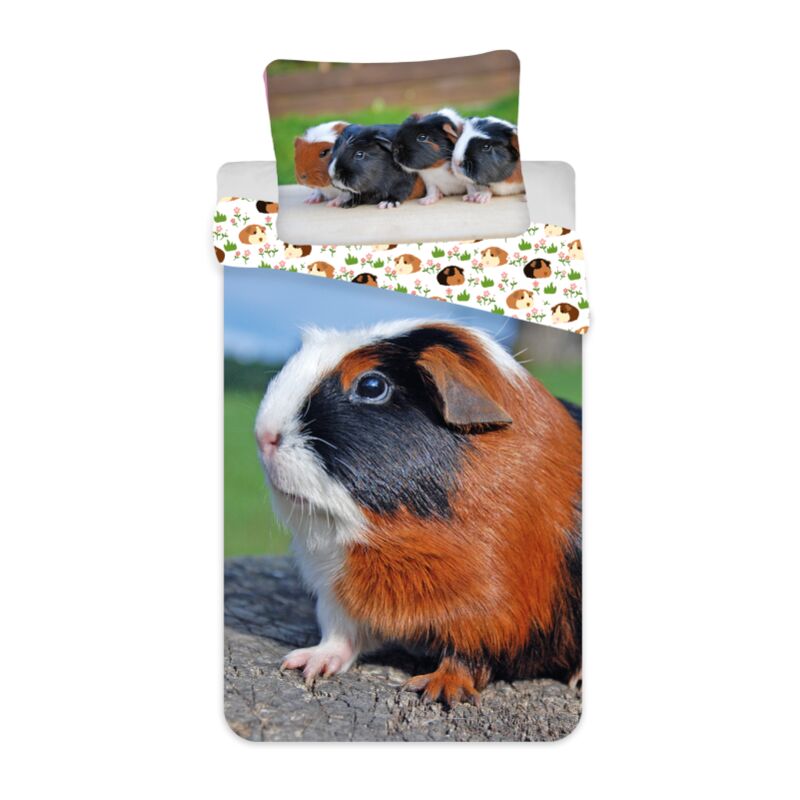 Parure de lit en coton 'Cochons d'Inde' - Multicolore - 140 x 200 cm - Livraison gratuite