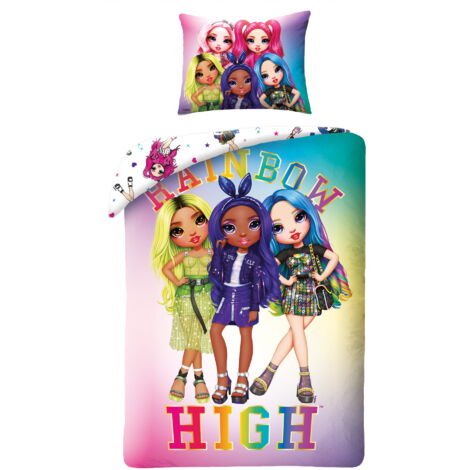 Parure de lit en coton Rainbow High 140X200
