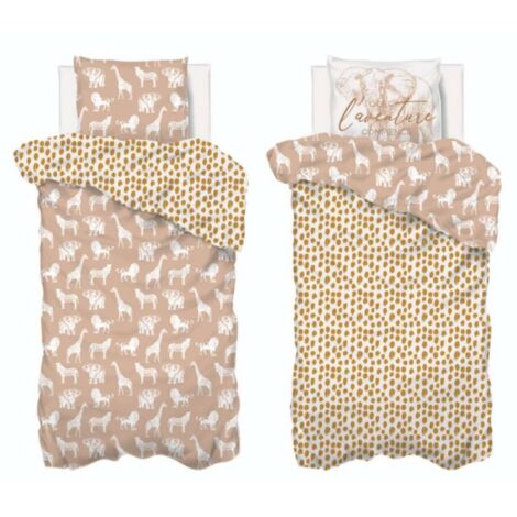 Parure de lit enfant 100% coton réversible SAVANE