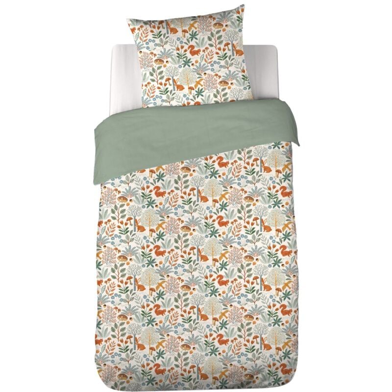 Côté Déco - Parure de lit enfant imprimé Liberty - 100% coton 57 fils/cm²