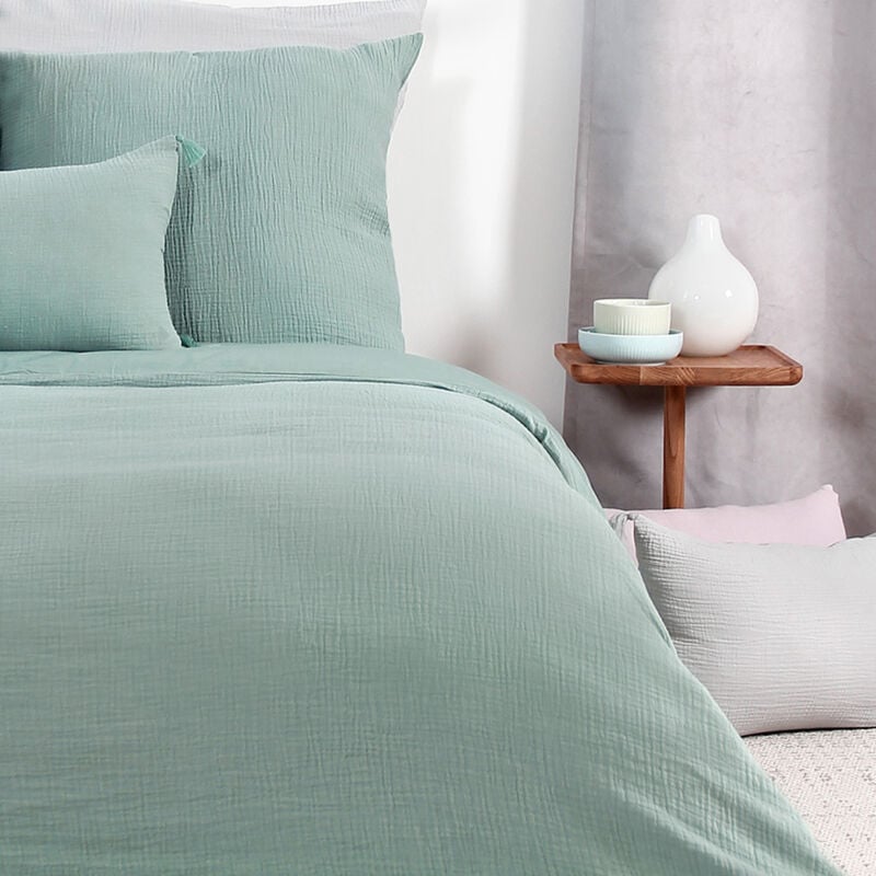 Linnea - Parure de lit gazgaz double gaze de coton 140x200 cm