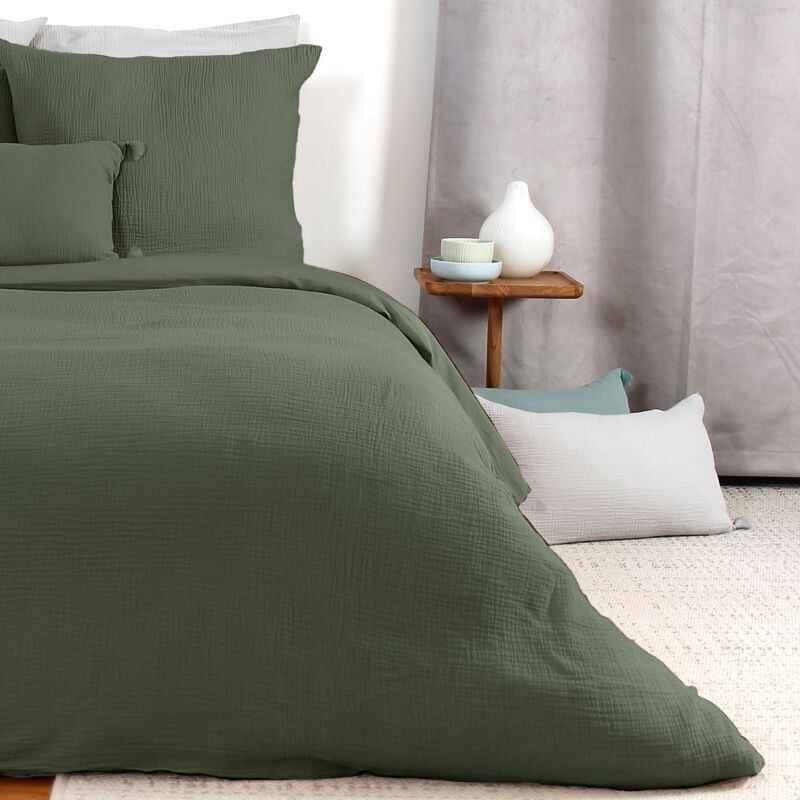 Linnea - Parure de lit gazgaz double gaze de coton 140x200 cm