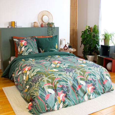 Parure de lit GIGAJUNG coton 260x240 cm